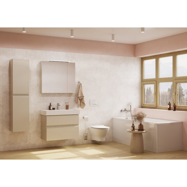 Инсталляция для подвесного унитаза Roca FARO с подвесным унитазом, с сиденьем микролифт+клавиша Roca Active В01, хром глянец (Z.RU93.0.761.3)