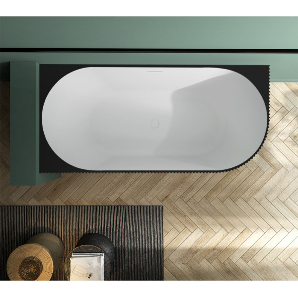 Ванна акриловая Abber 170x80x58 L черная (AB9329-1.7MB L)
