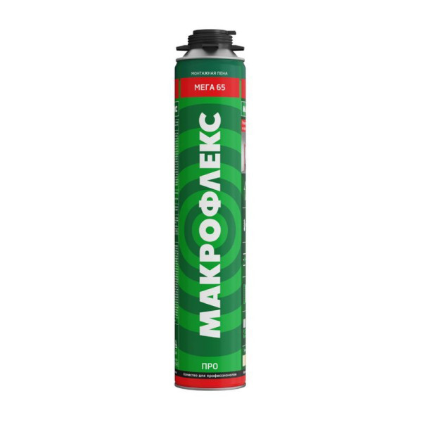 Пена монтажная профессиональная Макрофлекс МЕГА 65 ПРО 850 мл. (3003346) Пена монтажная профессиональная Макрофлекс МЕГА 65 ПРО 850 мл. (3003346)