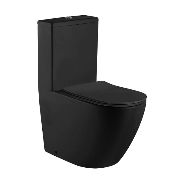 Унитаз-моноблок Morado безободковый с сиденьем микролифт 680x370х830 (AZ-1001MB)