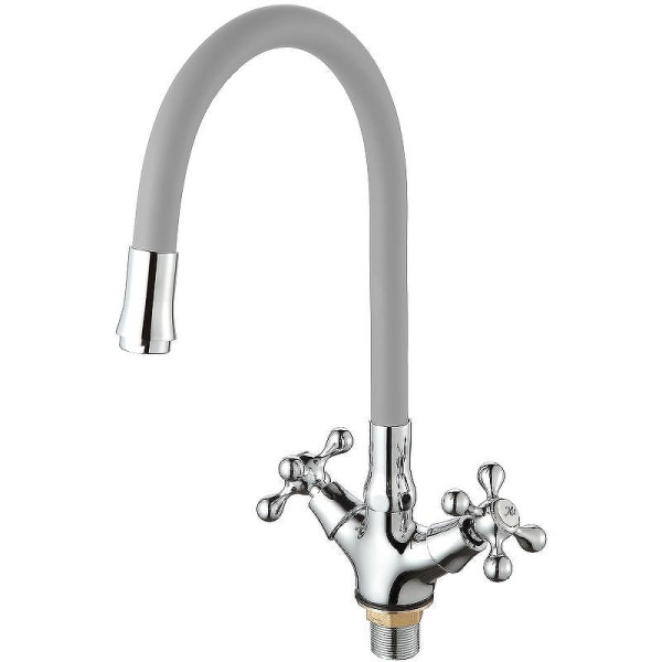 Смеситель для кухни Dlin с гибким изливом хром (D153810-2)