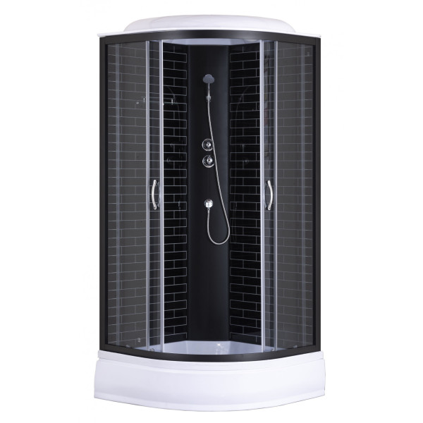 Душевая кабина Loranto Sunway 100x100 стекло тонированное, профиль черный (CS-66120-20R GB 120) Душевая кабина Loranto Sunway 100x100 стекло тонированное, профиль черный (CS-66120-20R GB 120)