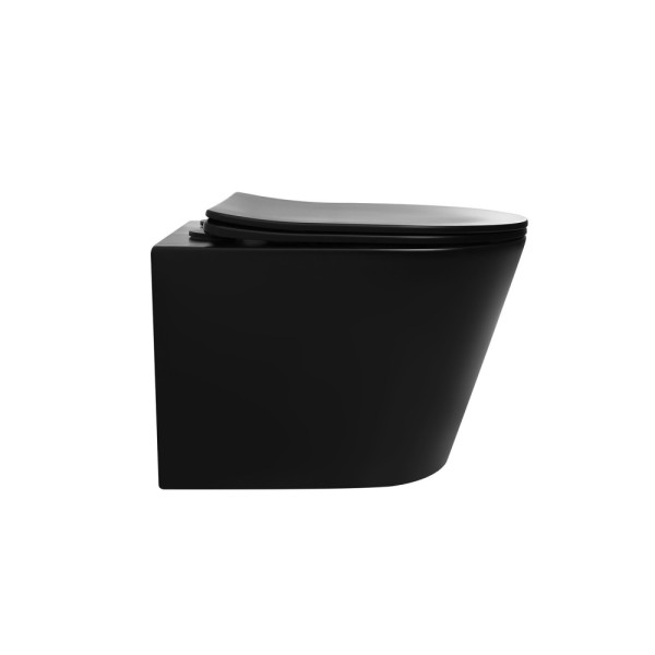 Унитаз подвесной Abber Bequem 355x490x360 черный матовый (AC1102TMB)