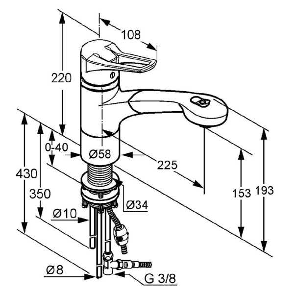 Смеситель для кухни Kludi MX (399420562) Смеситель для кухни Kludi MX (399420562)