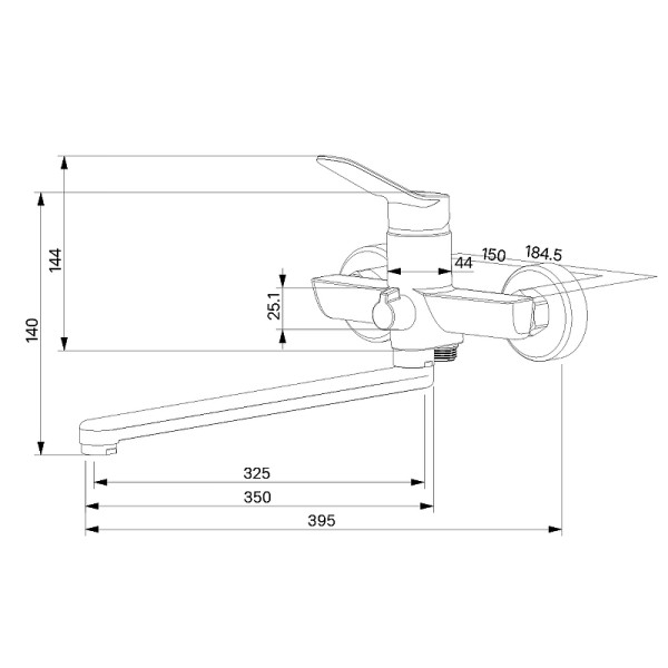 Смеситель для ванны и душа Milardo Enjoy с душевым комплектом, хром (ENJSB00M10) Смеситель для ванны и душа Milardo Enjoy с душевым комплектом, хром (ENJSB00M10)