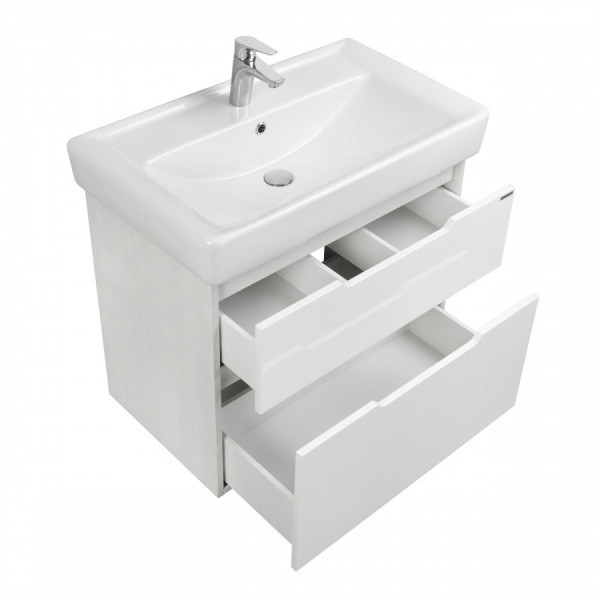 Тумба напольная Aquaton Дакота 745x455x640 белый, выбеленное дерево (1.A202.9.01D.AAY.0)