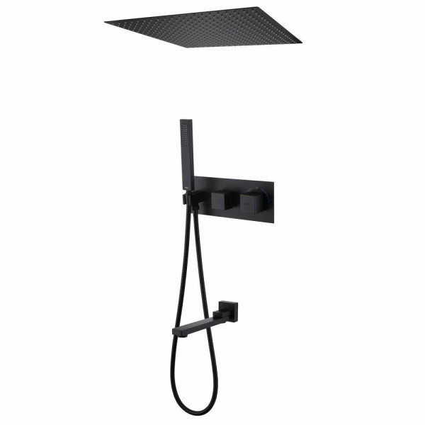 Душевая система Abber Daheim черный матовый (AF8254B) Душевая система Abber Daheim черный матовый (AF8254B)