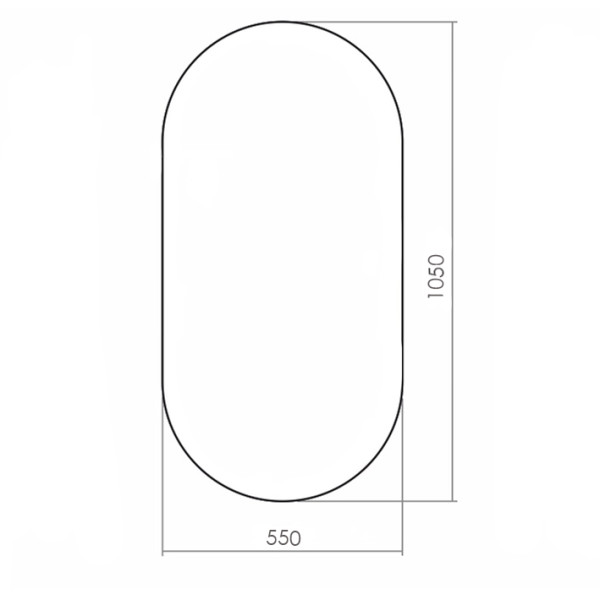 Зеркало Azario Viva 550х1050 сенсорный выключатель, универсальное крепление (LED-00002549) Зеркало Azario Viva 550х1050 сенсорный выключатель, универсальное крепление (LED-00002549)