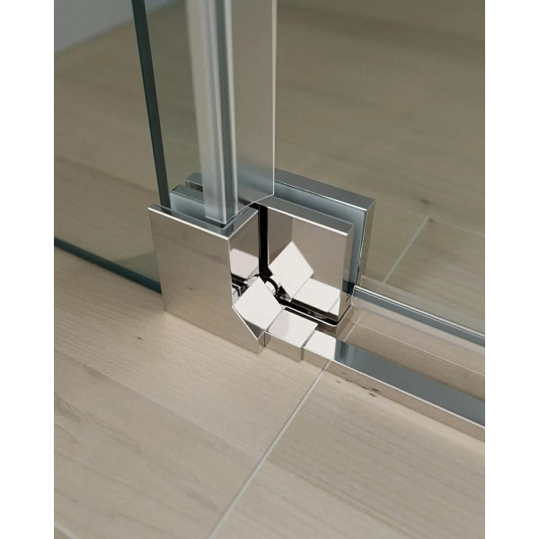 Душевой уголок Cezares Slider 70x90x195 стекло прозрачное, профиль хром (SLIDER-AH-2-70/80-90/100-C-Cr)