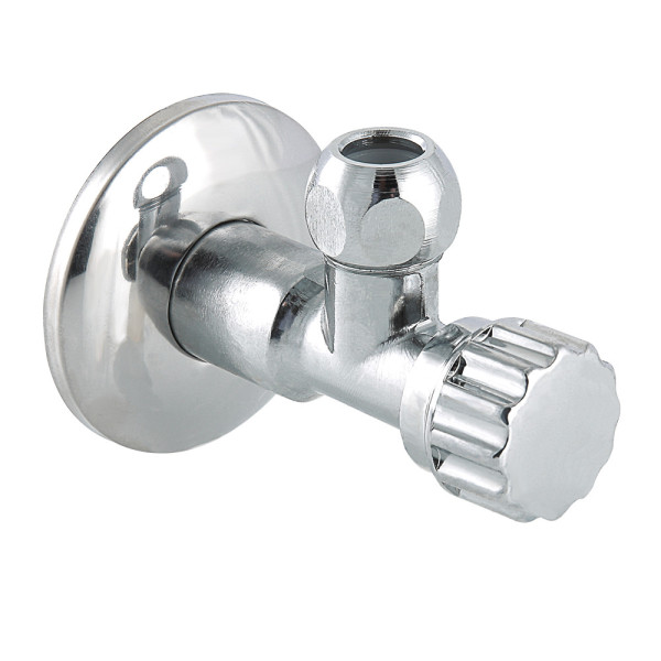 Кран угловой 1/2"Нх10 шаровый Valtec с чашкой (обжим) VT.281.N.0410