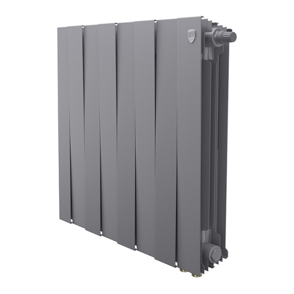 Радиатор биметаллический Royal Thermo PianoForte 500 Серебристый VR80 (8 секций) (RTPSVR803050008) Радиатор биметаллический Royal Thermo PianoForte 500 Серебристый VR80 (8 секций) (RTPSVR803050008)