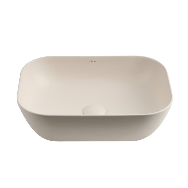 Раковина накладная Rechteck (светло бежевый матовый)