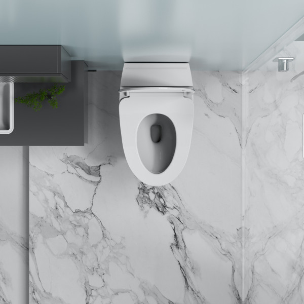 Унитаз подвсеной Abber Bequem с импульсным смывом белый (AC1124P) Унитаз подвсеной Abber Bequem с импульсным смывом белый (AC1124P)