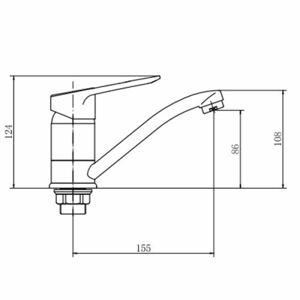 Смеситель для кухни Fashun хром (A4507-2) Смеситель для кухни Fashun хром (A4507-2)