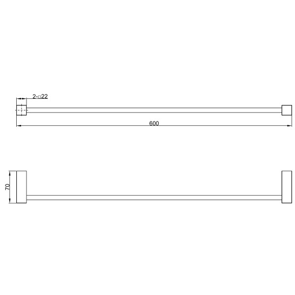 Полотенцедержатель Lemark Valday черный (LMA-8113S-BL)