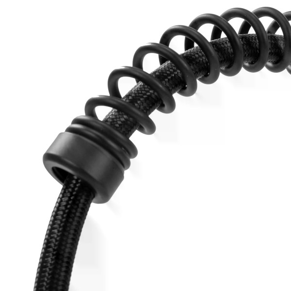 Смеситель для кухни Rea Colin с выдвижным изливом черный матовый (REA-B4820)