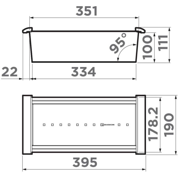 Коландер Omoikiri CO-05-LG 395х190х111 светлое золото (4999058) Коландер Omoikiri CO-05-LG 395х190х111 светлое золото (4999058)
