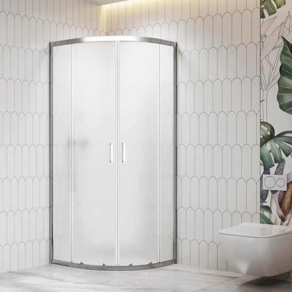 Душевой уголок RGW 90x90x195 стекло рифленое, профиль хром (06095699-41)