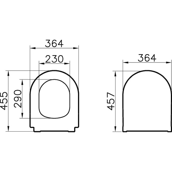 Сиденье для унитаза Vitra S50 с soft-close, тонкое, белое (110-003-019)