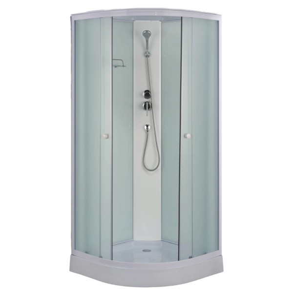 Душевая кабина Loranto 88x88x215 стекло матовое, профиль белый (CS-881ED13TM/W-90)
