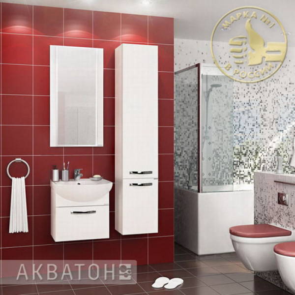 Зеркало Акватон Ария 50 белый (1A140102AA010)