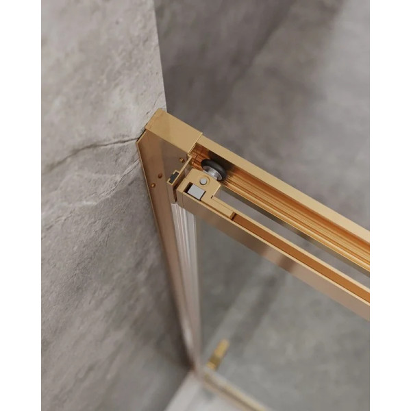 Душевая дверь Cezares Molveno 90x195 стекло прозрачное, профиль брашированное золото (MOLVENO-BF-3-90-C-BORO-IV) Душевая дверь Cezares Molveno 90x195 стекло прозрачное, профиль брашированное золото (MOLVENO-BF-3-90-C-BORO-IV)