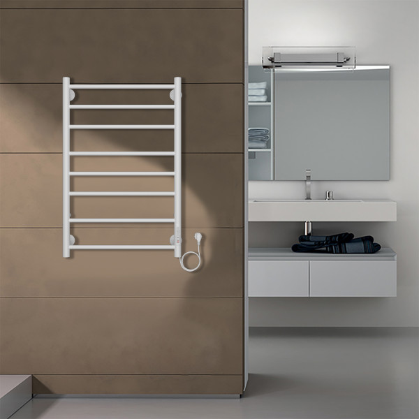 Полотенцесушитель электрический Azario Parma 500x800 белый Полотенцесушитель электрический Azario Parma 500x800 белый
