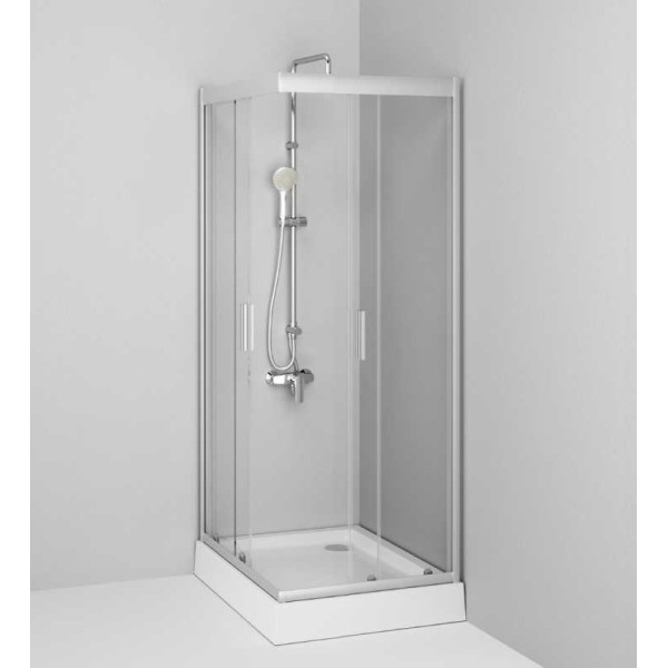 Душевой улок AM.PM Gem 90*90 стекло прозрачное, профиль матовое серебро (W90G-403-090MT) Душевой улок AM.PM Gem 90*90 стекло прозрачное, профиль матовое серебро (W90G-403-090MT)