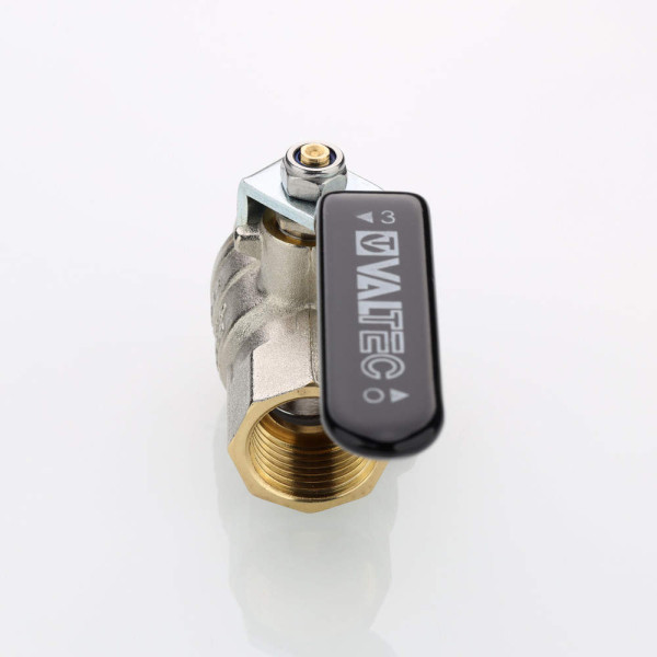Кран 1/2" ВВ шаровый Valtec Perfect-ГОСТ (черная ручка) VT.414.N.04 Кран 1/2" ВВ шаровый Valtec Perfect-ГОСТ (черная ручка) VT.414.N.04