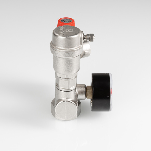 Группа безопасности для котла 1", 0-4 бар (латунь никелированная) Valtec (VT.460.0.3) Группа безопасности для котла 1", 0-4 бар (латунь никелированная) Valtec (VT.460.0.3)