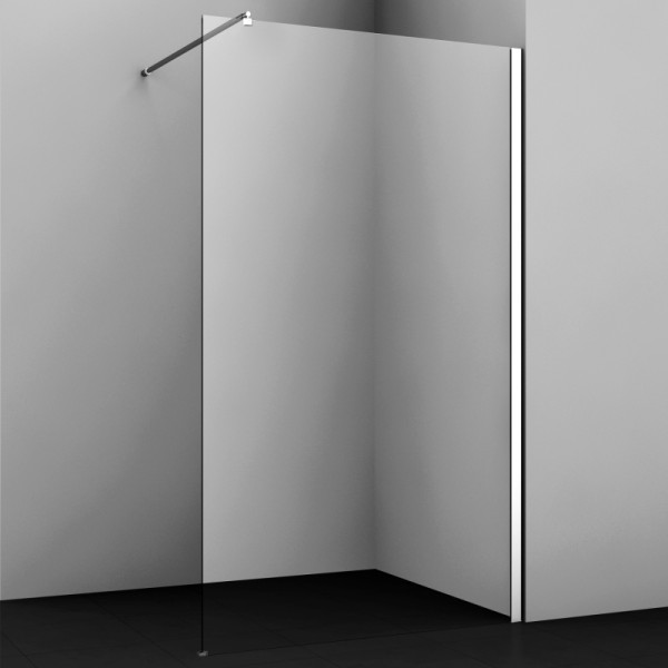 Душевая перегородка WasserKRAFT NEW Rossel 110х200 стекло прозрачное, профиль хром (28W46) Душевая перегородка WasserKRAFT NEW Rossel 110х200 стекло прозрачное, профиль хром (28W46)