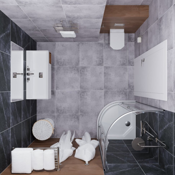 Душевое ограждение Triton Альфа 80x80 стекло прозрачное, профиль хром (DK313)