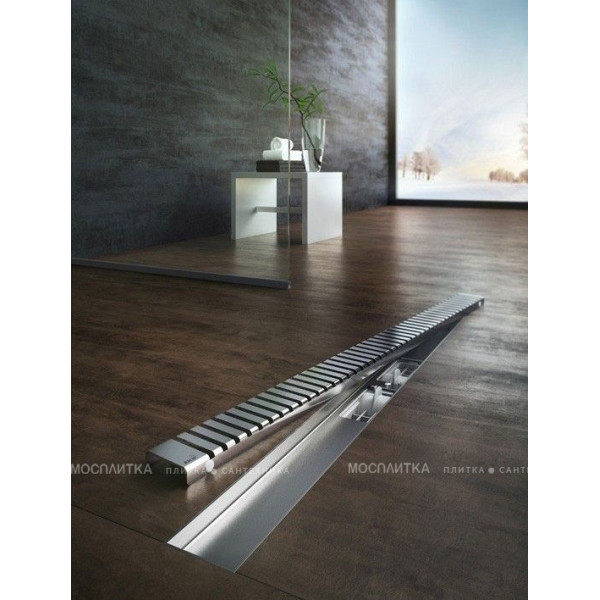 Решетка для душевого лотка AlcaPlast Line 750 мм глянец (LINE-750L) Решетка для душевого лотка AlcaPlast Line 750 мм глянец (LINE-750L)