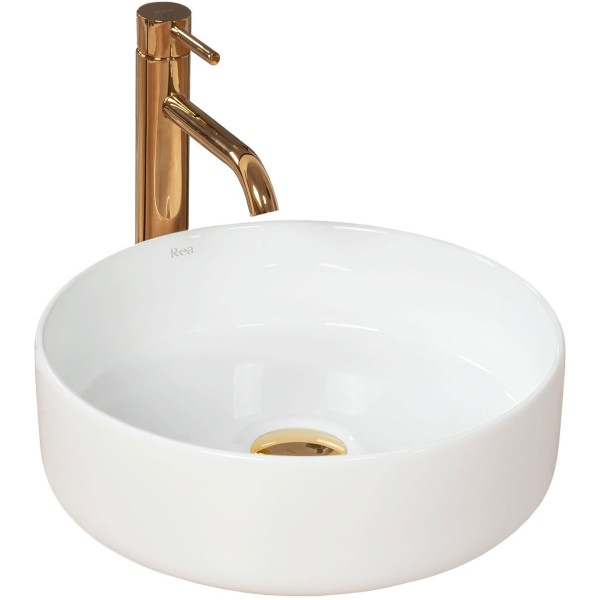 Раковина накладная Rea Sami 37x37 белый (REA-U1891)