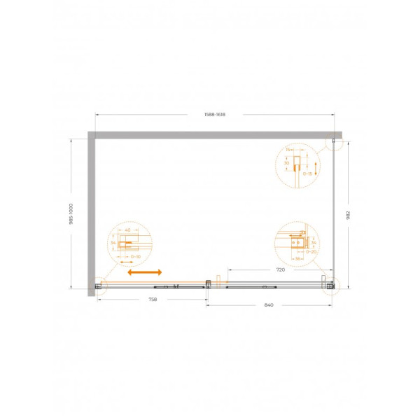 Душевой уголок Cezares Plane 160x100x195 стекло прозрачное, профиль золото брашированное (PLANE-AH-1-160/100-C-BORO) Душевой уголок Cezares Plane 160x100x195 стекло прозрачное, профиль золото брашированное (PLANE-AH-1-160/100-C-BORO)