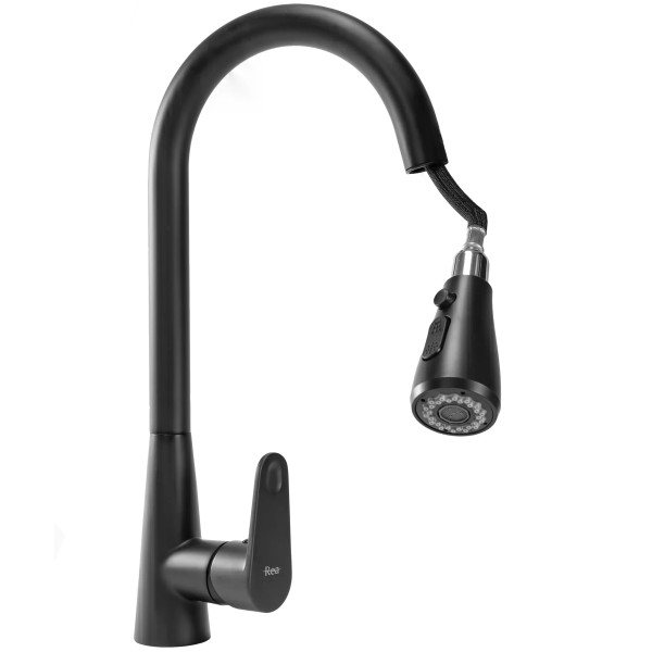Смеситель для кухни Rea Mild черный матовый (REA-B4800) Смеситель для кухни Rea Mild черный матовый (REA-B4800)