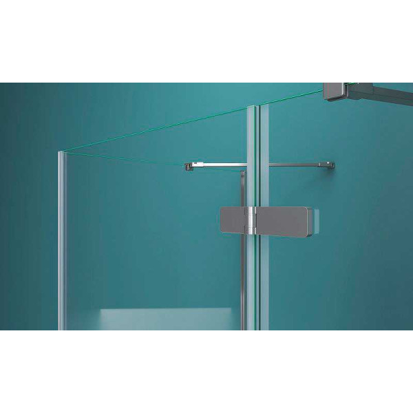 Душевой уголок BelBagno Kraft 100x100 стекло прозрачное, профиль хром (KRAFT-A-12-100-C-Cr-R)