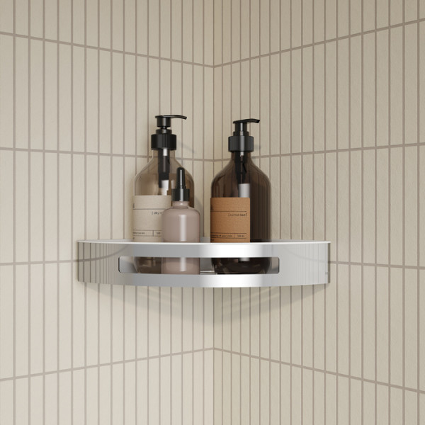 Полка угловая хром нержавеющая сталь полир. Iddis (SHE11SPi44) Полка угловая хром нержавеющая сталь полир. Iddis (SHE11SPi44)