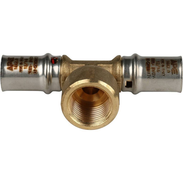 Тройник 16x1/2"Вx16 Stout (пресс) (SFP-0007-001216)