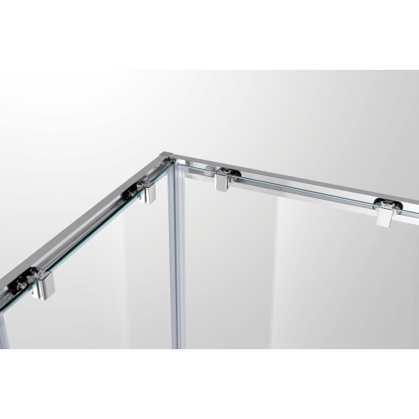 Душевой уголок Cezares Molveno 100x100x195 стекло прозрачное, профиль хром (MOLVENO-A-2-100-C-Cr-IV) Душевой уголок Cezares Molveno 100x100x195 стекло прозрачное, профиль хром (MOLVENO-A-2-100-C-Cr-IV)