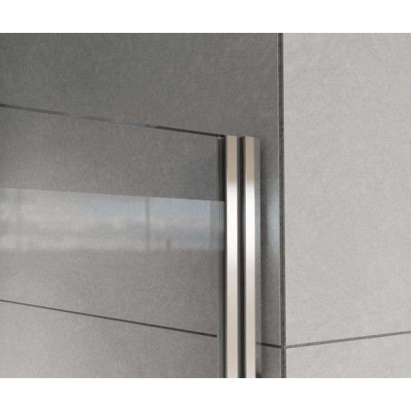 Душевая дверь Vincea Flex VDP-1F 900x2000 стекло тонированное, профиль хром (VDP-1F900CG)