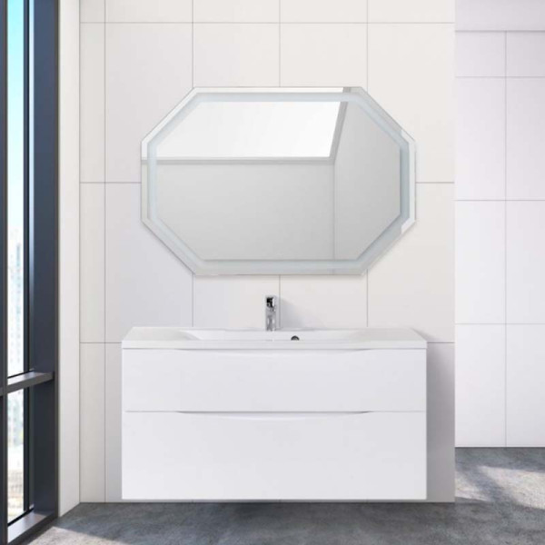 Тумба подвесная BelBagno Marino-H60 110 Bianco Lucido (MARINO-H60-1100-2C-SO-BL-P)