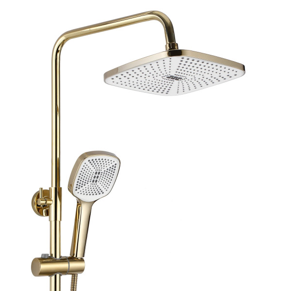 Душевая система с изливом Rea Argus Gold (REA-P7840)