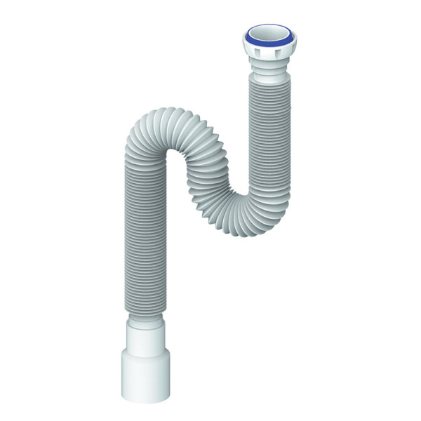 Гофра 40x40/50 с гайкой 1 1/2"x40 и уплотнительным конусовидным кольцом 1500 мм Unicorn D155 Гофра 40x40/50 с гайкой 1 1/2"x40 и уплотнительным конусовидным кольцом 1500 мм Unicorn D155