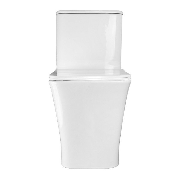 Унитаз напольный Azario Stoun 405x750x780 с сиденьем с микролифтом белый (AZ-1109)