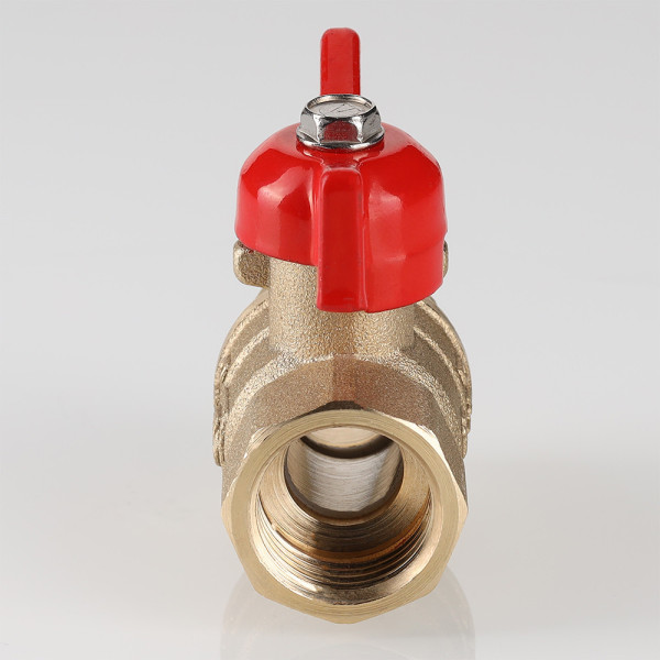 Кран 1/2" ВН шаровый Valtec Стандарт без покрытия (красная бабочка) VT.123.GN.04 Кран 1/2" ВН шаровый Valtec Стандарт без покрытия (красная бабочка) VT.123.GN.04