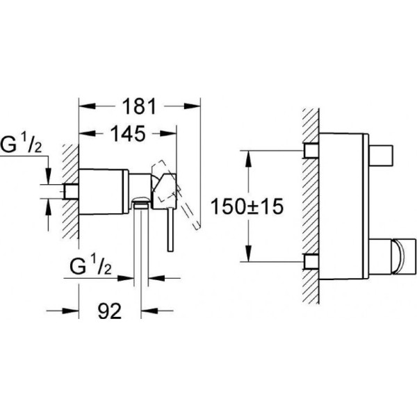 Смеситель для душа Grohe Allure (32846000) Смеситель для душа Grohe Allure (32846000)