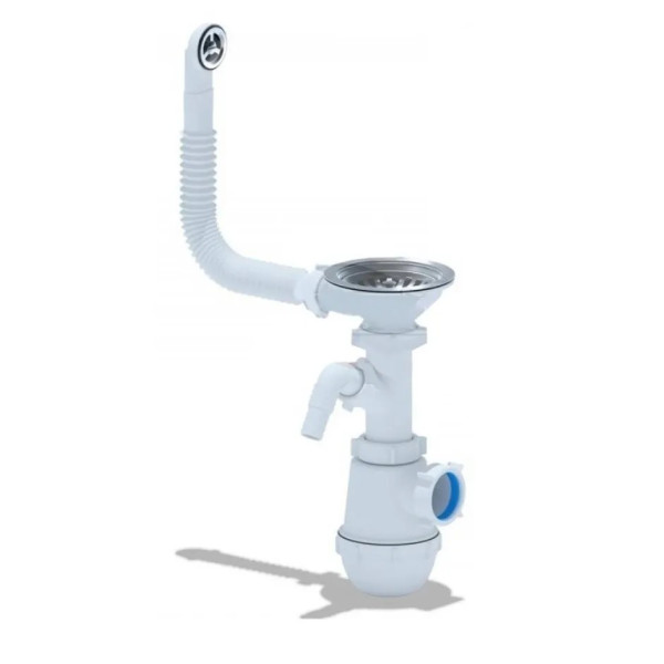 Сифон 40 мм. бутылочный АНИ "Грот" с выпуском 3 1/2"*115 мм., с отводом для стир.машины, с круглым гибким переливом АНИ пласт (A1042S) Сифон 40 мм. бутылочный АНИ "Грот" с выпуском 3 1/2"*115 мм., с отводом для стир.машины, с круглым гибким переливом АНИ пласт (A1042S)