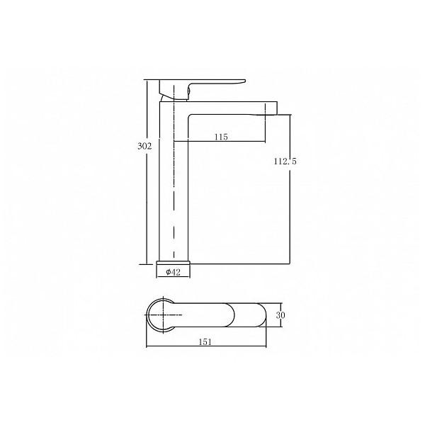 Смеситель для раковины Aquanet Passion хром (AF300-11С) Смеситель для раковины Aquanet Passion хром (AF300-11С)
