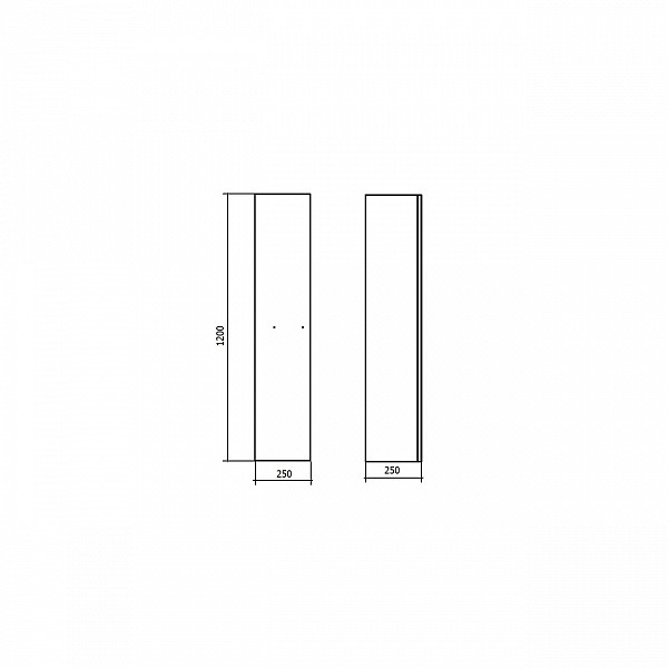 Шкаф BandHours Flores 250х250х1200 (Flr250.59/60)